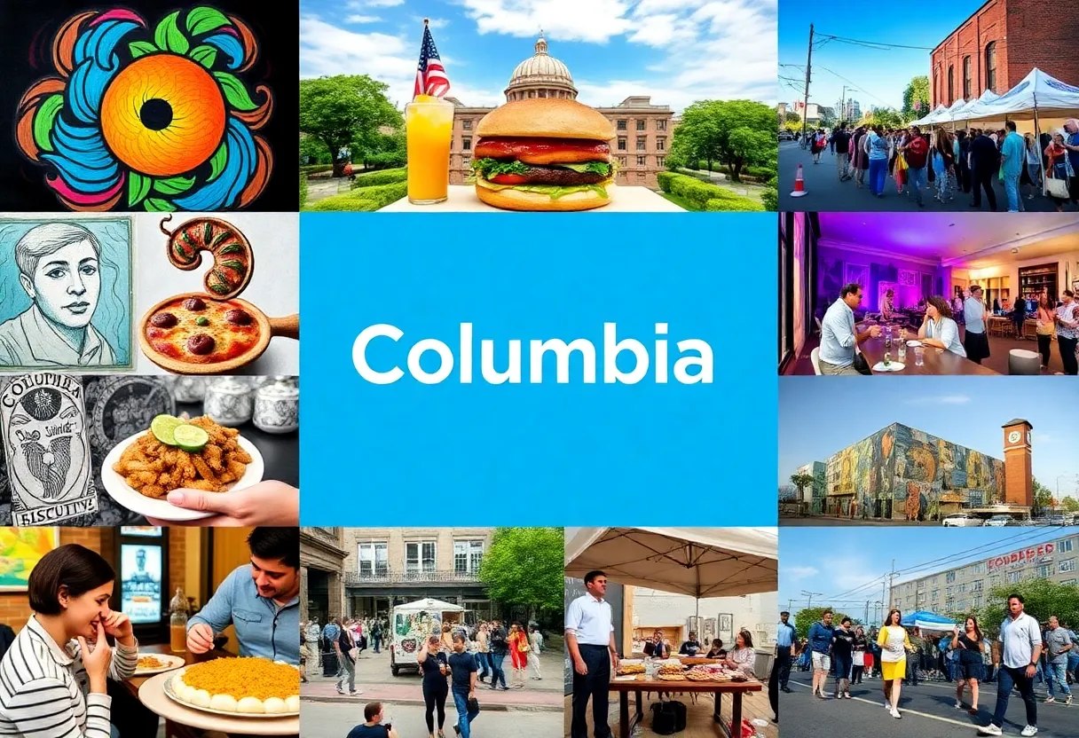 A colorful representation of Columbia SC’s culture and community spirit.