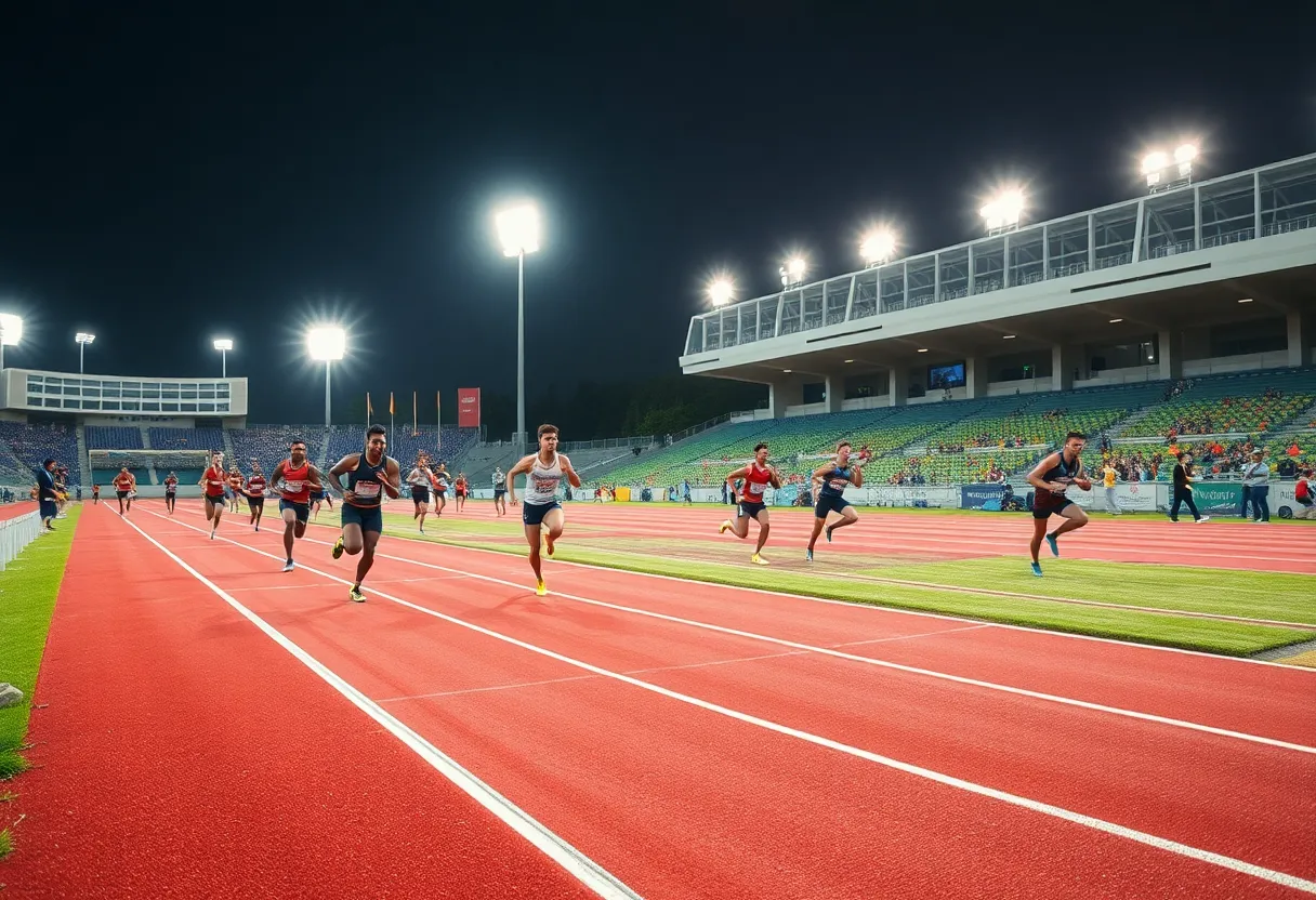 Athletes competing in South Carolina Track and Field events