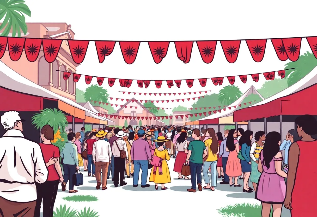 Artistic depiction of South Carolina's cultural diversity and history